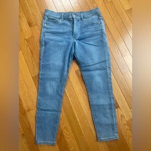 Express Cropped Skinny Mid Rise Jeans